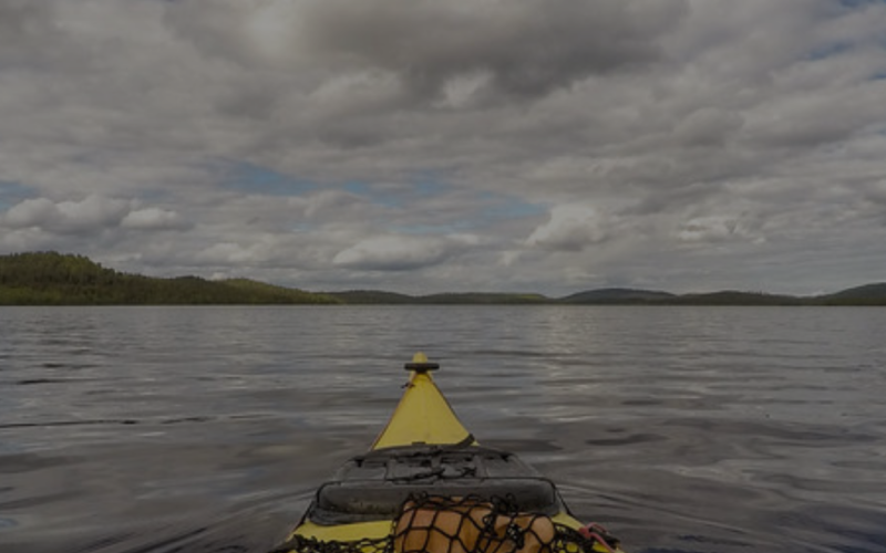 CANOEING & KAYAKING AT LAKE MENESJÄRVI-Inari