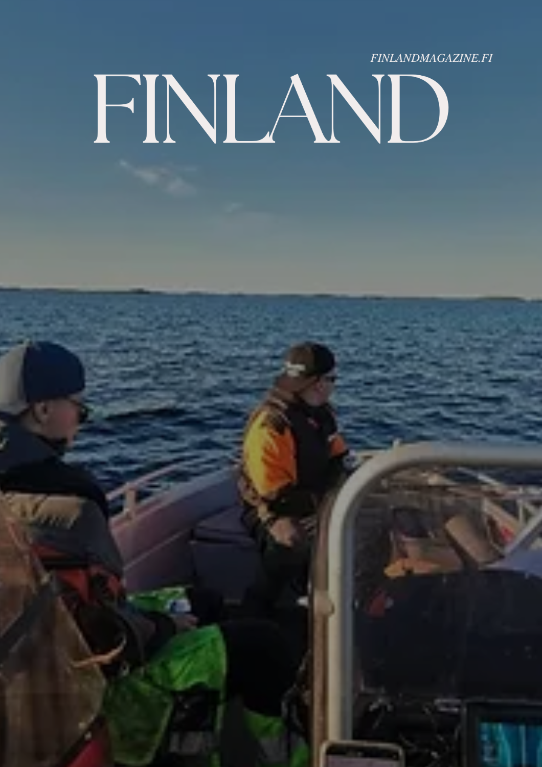 Fishing on Lake Inari