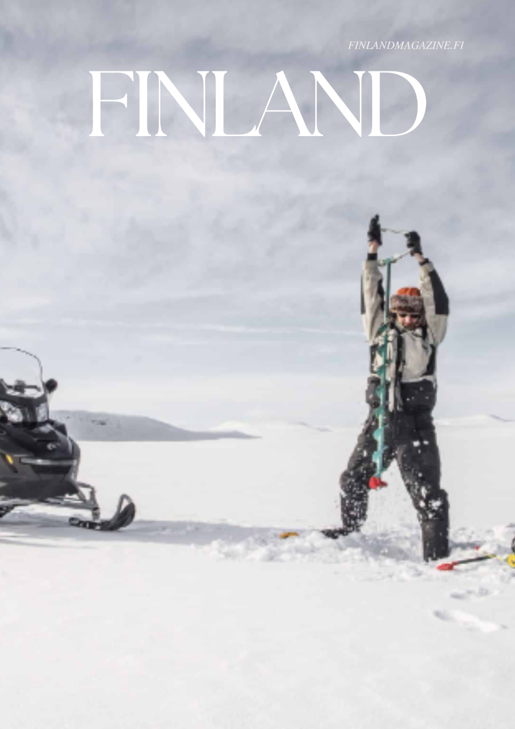 Ice fishing in Lapland-Kilpisjärvi