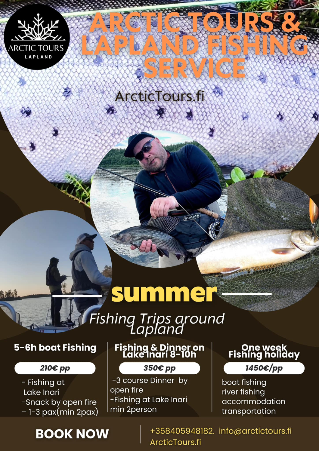 Fishing Package: Peak Season for Grayling and Taimen in the Heart of Lapland