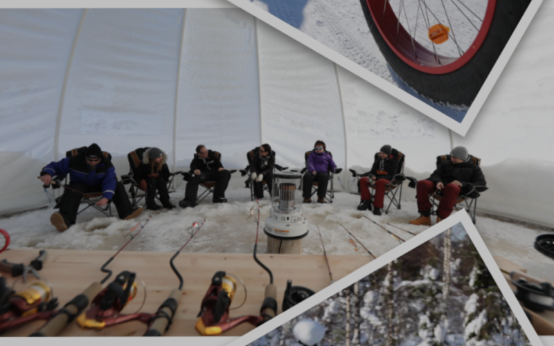 ice fishing-Lake Resort Paljakka