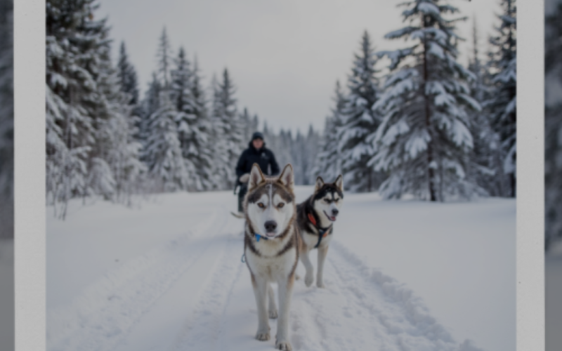 Finnish Winter with a Husky Safari