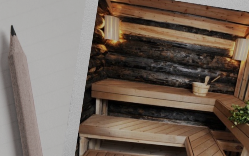 TRADITIONAL WOOD HEATED SAUNA & HOT TUB-Inari