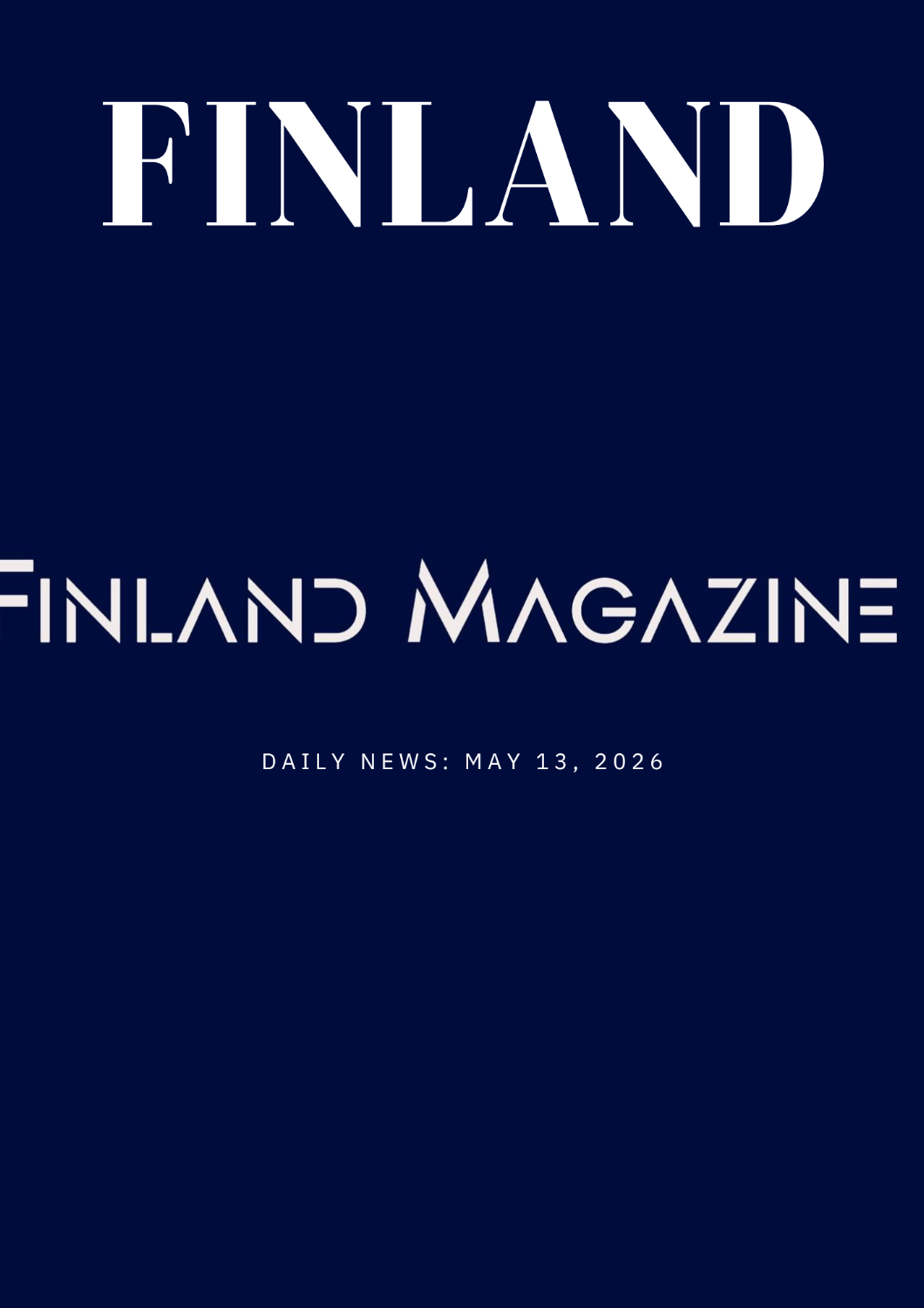 DAILY NEWS: May 13, 2026